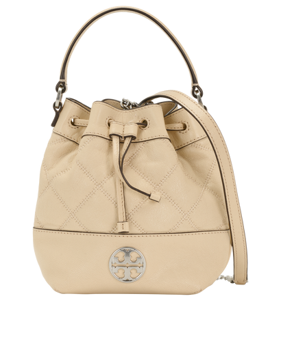 Mini Willa Bucket Bag, &pound;120, Handbags, Beige, Leather, Front view